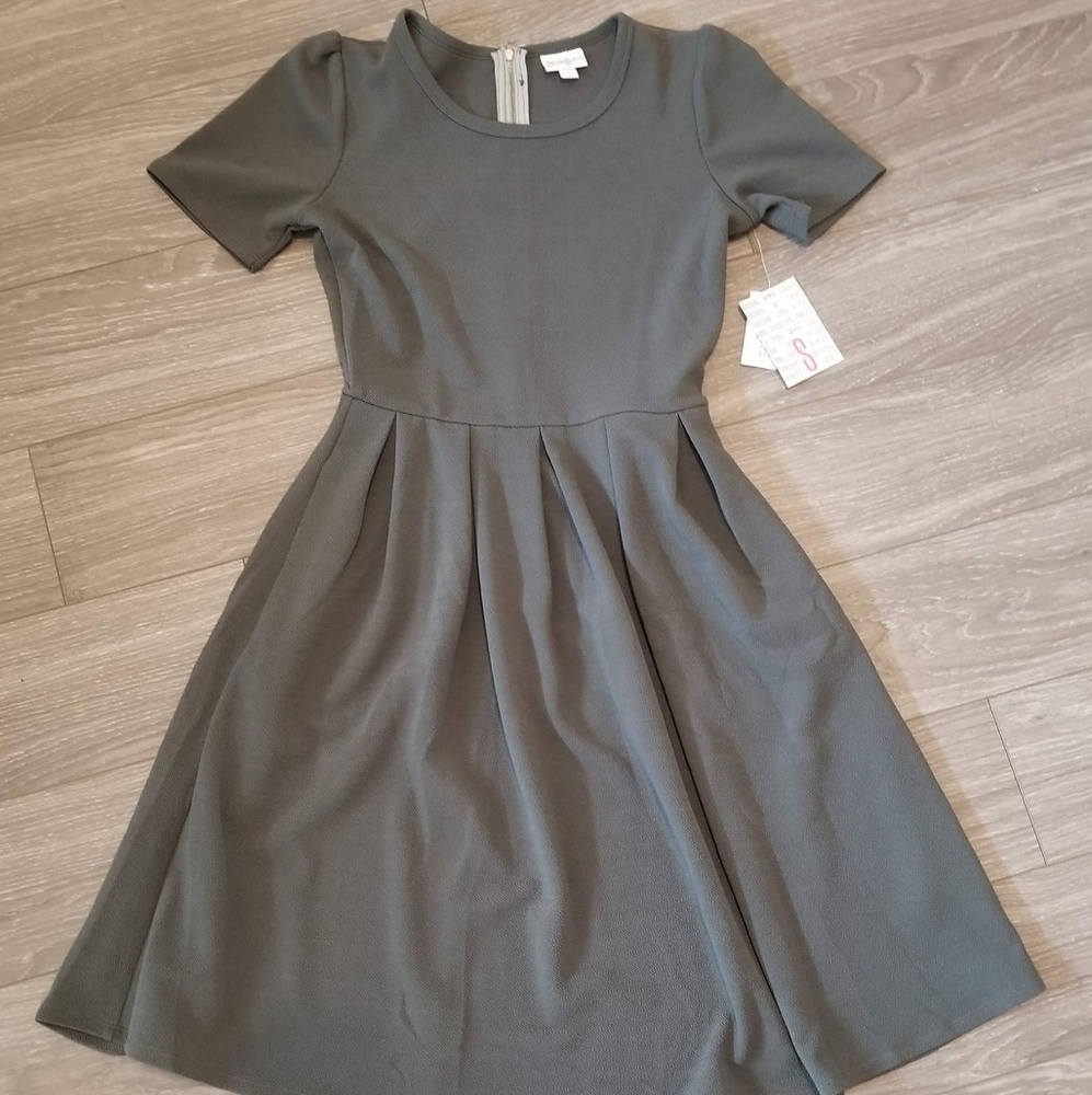 Lularoe Amelia dress - solid grey